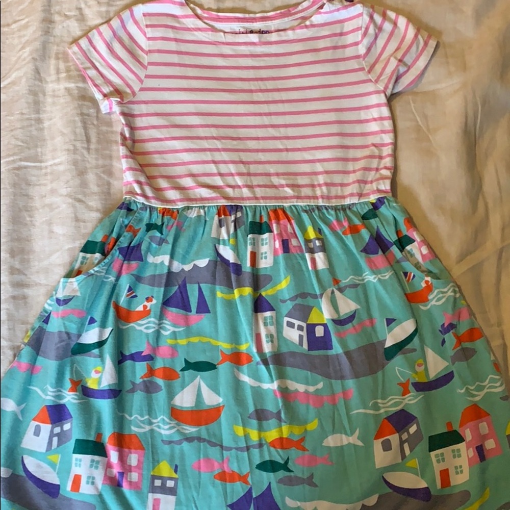 Mini Boden 9-10 jersey cotton dress
